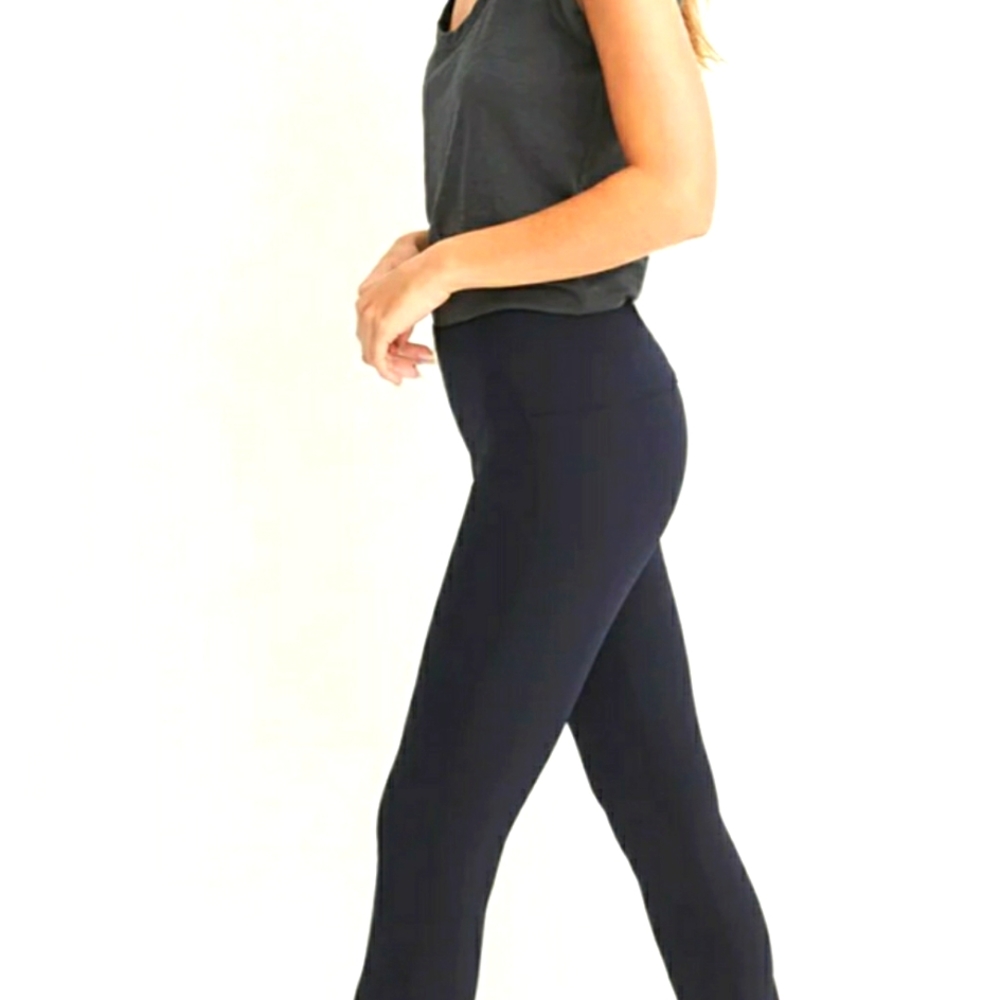 VERONICA BEARD Black Zip Back Scuba Pant Size 6 Cropped Ankle